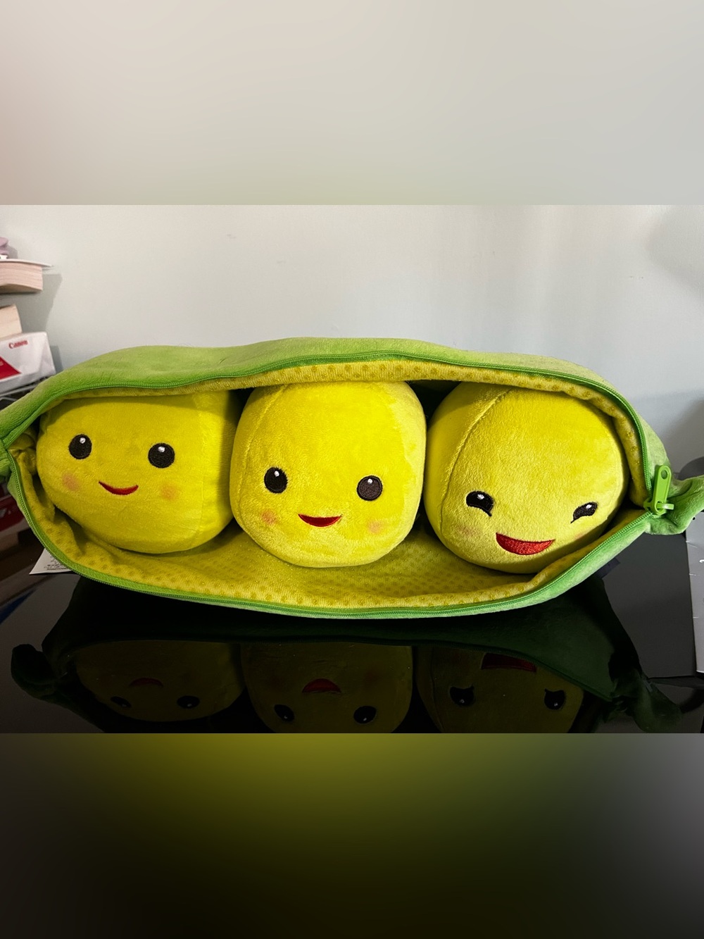 Disney Yellow Pea Pod Plush Trio